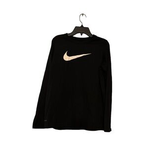 Nike Dri-Fit Black Long Sleeve T-Shirt Boys XL